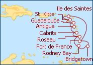 Ver el itinerario del Crucero Islas Windward