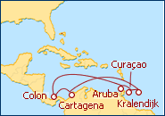 Ver el itinerario del Crucero Caribe Sur