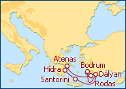 Ver el itinerario del Crucero Ruta Sur: Islas Griegas - Turqu�a 