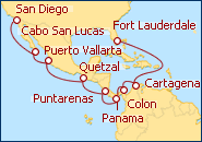 Ver el itinerario del Crucero Canal de Panam�