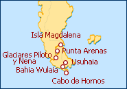 Ver el itinerario del Crucero Ushuaia - Punta Arenas II