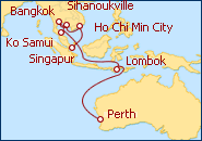 Ver el itinerario del Crucero Tesoros de Asia I