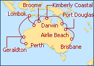 Ver el itinerario del Crucero Explorador del norte de Australia.