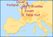 Ver el itinerario del Crucero Francia, Bruselas y Inglaterra