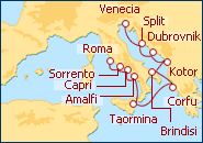 Italia, Croacia y Grecia