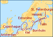 Ver el itinerario del Crucero De Holanda a Suecia