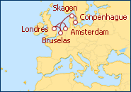 Ver el itinerario del Crucero Dinamarca, Londres y Holanda