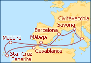 Ver el itinerario del Crucero Las Islas del Sol