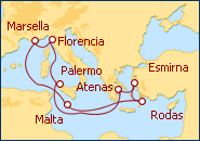 Ver el itinerario del Crucero Mosaico Mediterr�neo