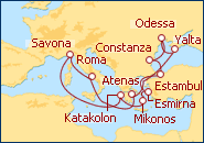 Ver el itinerario del Crucero Pasaje al Este