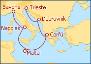 Ver el itinerario del Crucero Oto�o Mediterr�neo II  