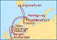 Ver el itinerario del Crucero Fiordos, Spitzbergen y Cabo Norte 