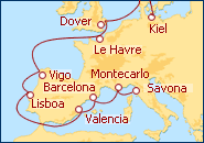 Itinerario La Ruta de los Mercantes desde Kiel