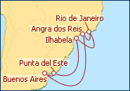 Ver el itinerario del Crucero Gran R�o del Sol V 