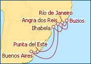 Ver el itinerario del Crucero Gran R�o del Sol VI 