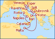 Ver el itinerario del Crucero Adri�tico e Italia