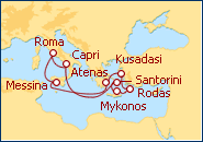 Ver el itinerario del Crucero Roma y Islas Griegas 