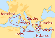 Italia, Grecia y Turquía