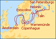 Ver el itinerario del Crucero Escandinavia y Rusia