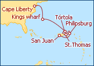 Ver el itinerario del Crucero Caribe e Islas Bermudas