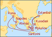 Ver el itinerario del Crucero Islas Griegas y Turqu�a