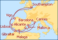 Itinerario Espa�a,Portugal