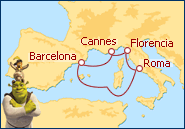 Ver el itinerario del Crucero Escapada Rivera Italiana