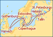 Ver el itinerario del Crucero Escandinavia y Rusia I