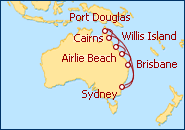 Itinerario Queensland desde Sydney