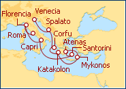 Ver el itinerario del Crucero Mediterraneo e Islas Griegas