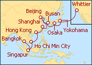 Itinerario Gran Aventura desde Bangkok a Whittier 2013