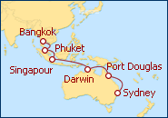 Itinerario Australia desde Bangkok  