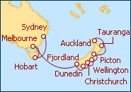 Itinerario Australia y N. Zelanda de Sydney a Auckland 2013