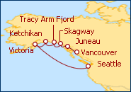 Itinerario Alaska y Pasaje Interior