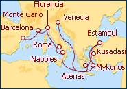 Ver el itinerario del Crucero Gran Mediterr�neo   