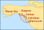 Itinerario Alaska  Pasaje Interior ida/v. desde Vancouver