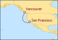 Itinerario Mini Crucero: desde Vancouver a San Francisco 