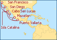 Itinerario Riviera Mexicana: desde San Francisco