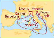 Ver el itinerario del Crucero Secretos Italianos II