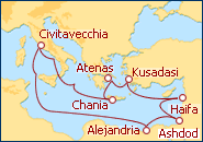 Ver el itinerario del Crucero Grecia y Tierra Santa III 
