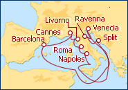 Ver el itinerario del Crucero Secretos Italianos 