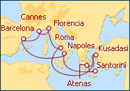 Ver el itinerario del Crucero Islas Griegas I