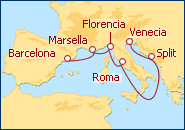 Ver el itinerario del Crucero Rumbo a Venecia