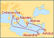 Ver el itinerario del Crucero Grecia y Tierra Santa II
