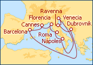 Ver el itinerario del Crucero Secretos Italianos III