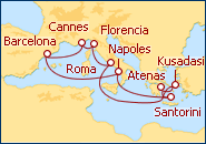 Ver el itinerario del Crucero Islas Griegas I