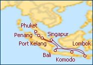 Itinerario Joyas del Sudeste Asi�tico desde Singapore 
