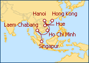 Ver el itinerario del Crucero Sureste de Asia desde Hong Kong 