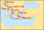 Itinerario Mares con historia