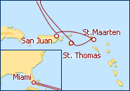 Itinerario Caribe Oriental